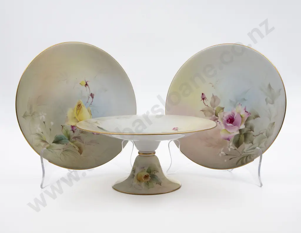 Pair Royal Worcester Plates Image 1++
