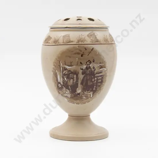 Grimwades Bruce Bairnsfather Ware Vase with Original Frog