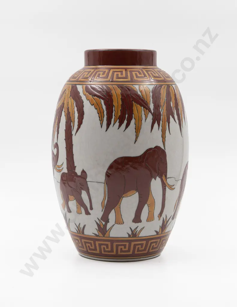 Art Deco Style Belgium Keralouve Vase Image 1++