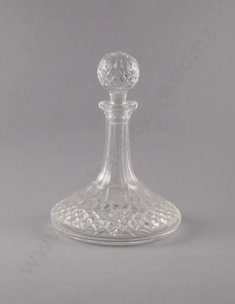 Waterford Crystal Ships Spirit Decanter in Lismore Pattern Image 1++
