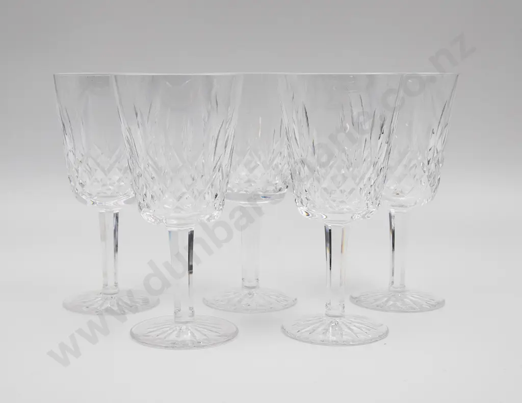Waterford Crystal Five Gobets in Lismore Pattern Image 1++