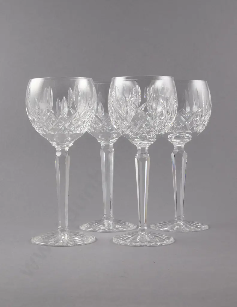 Waterford Crystal Four Tall Hock in Lismore Pattern Image 1++