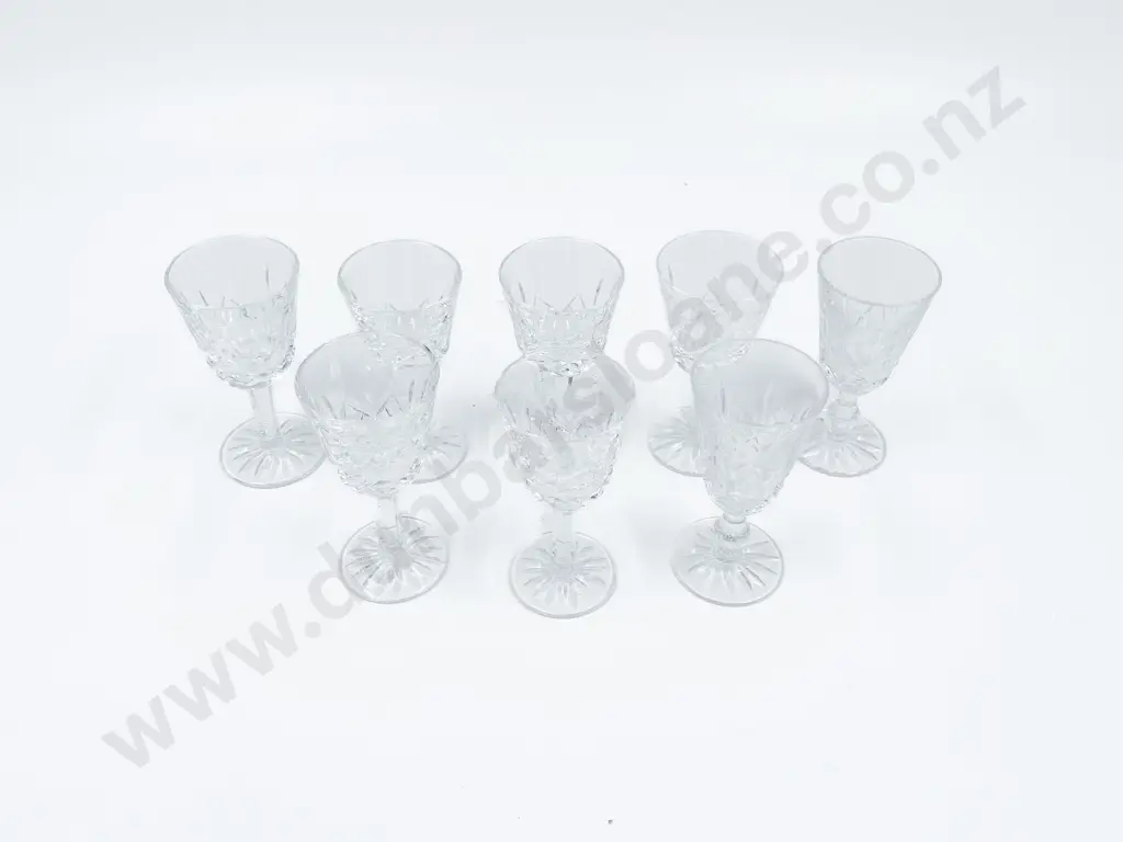 Eight Waterford Lismore Pattern Liqueur Glasses Image 1++