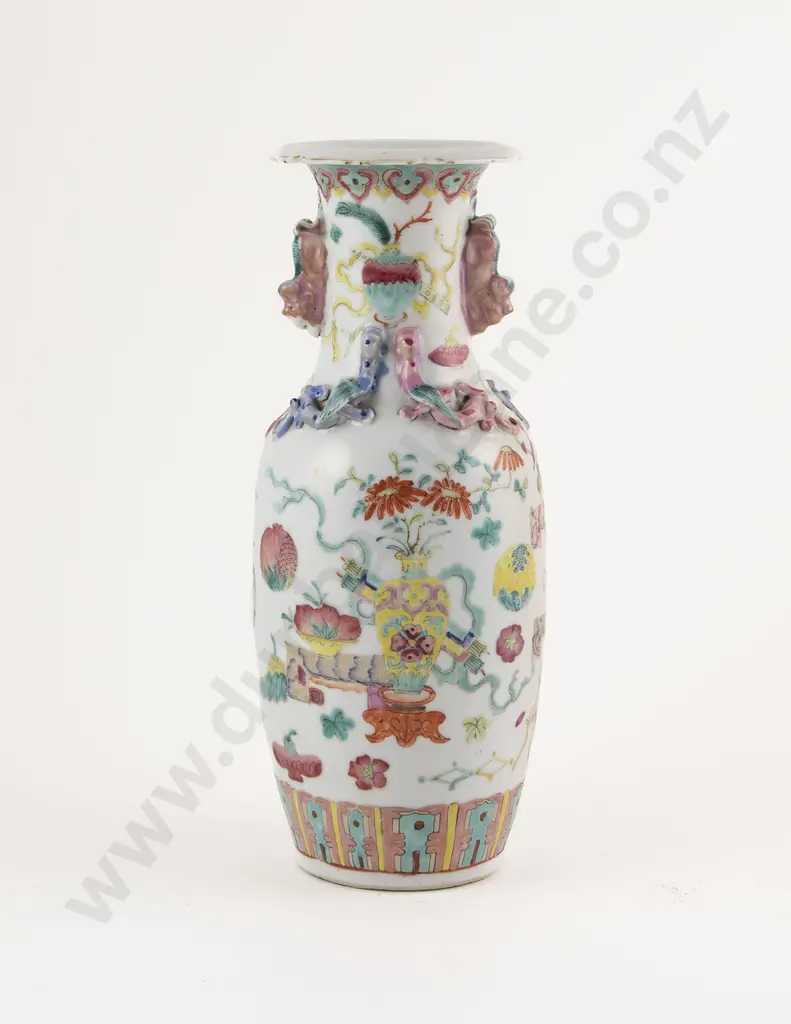 Early C20th Cantonese Export Ware Vase Image 1++