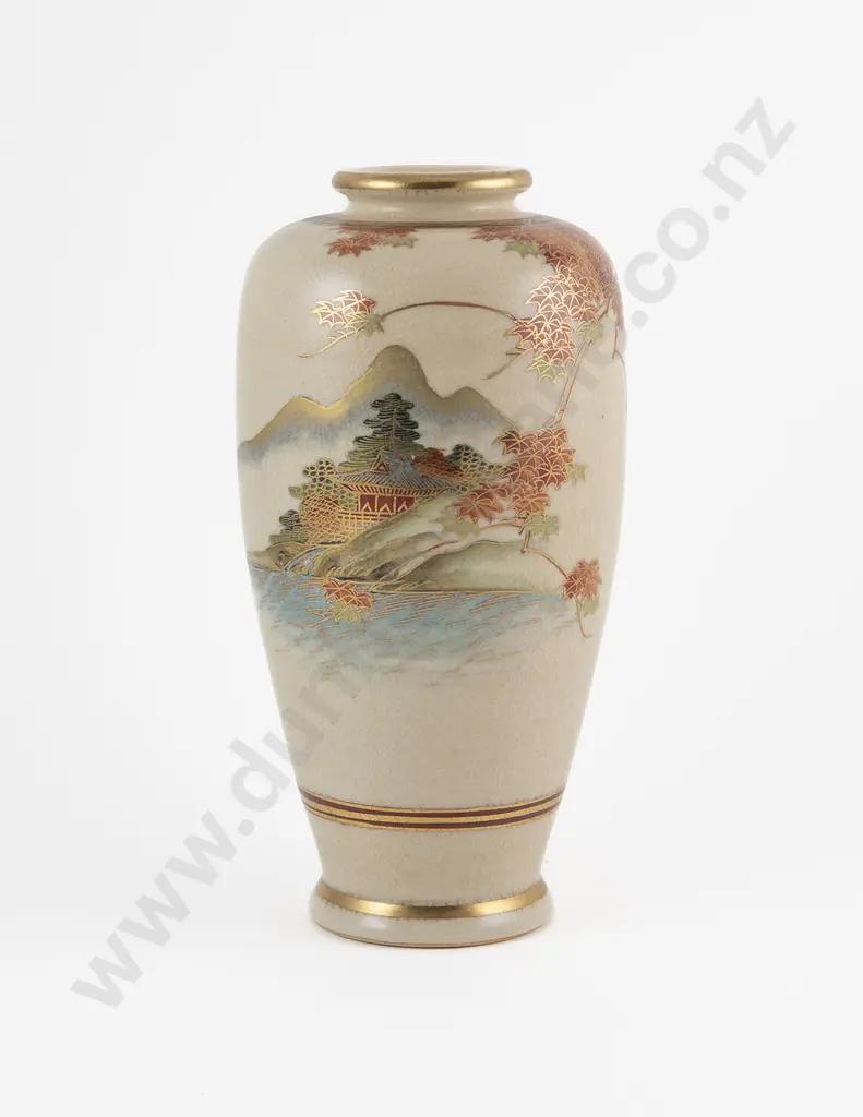 C20th Japanese Satsuma Vase Image 1++