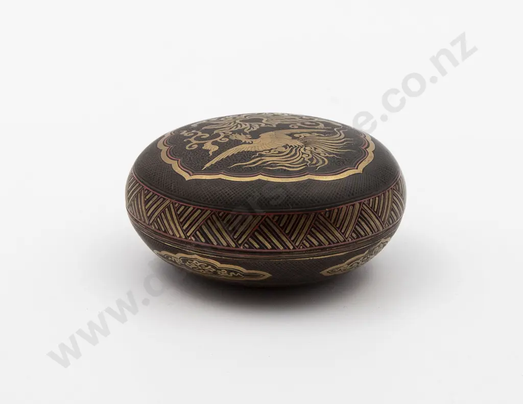 Japanese Meiji Period Satsuma Kogo (Incense Box) And Cover Image 1++