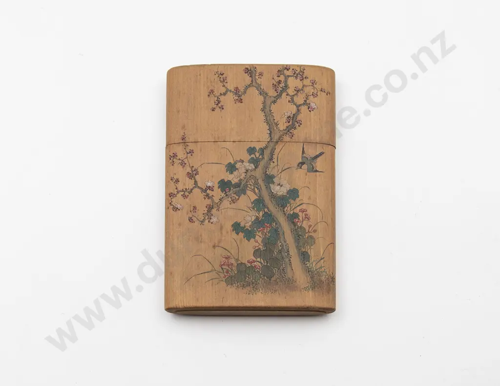 Japanese Sandalwood Calling Card Case Image 1++