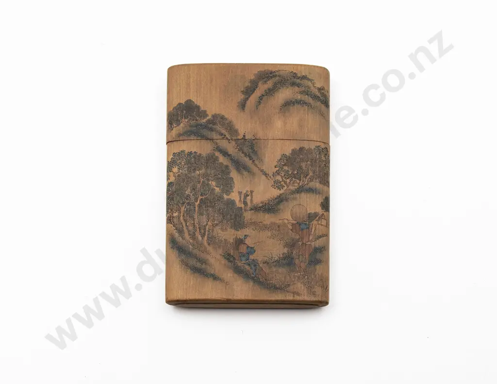 Japanese Sandalwood Calling Card Case Image 1++