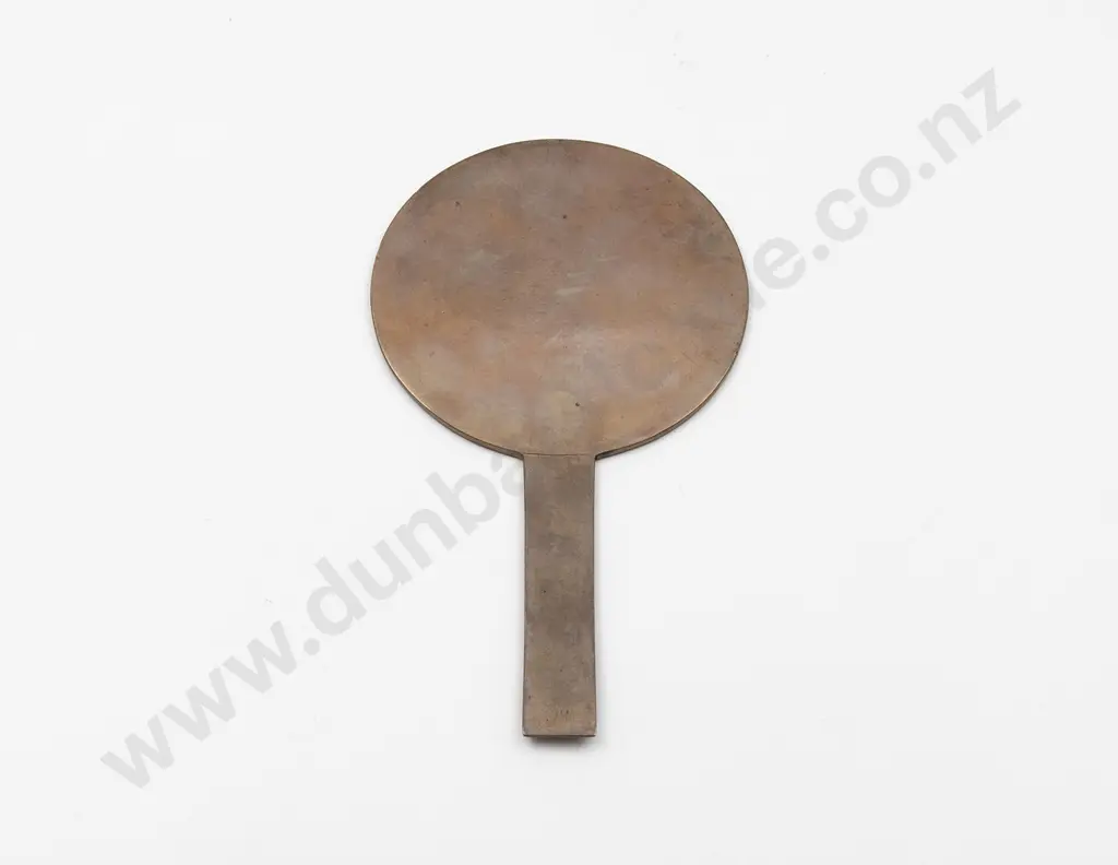 Small Japanese Meiji Period Bronze Hand Mirror Image 1++