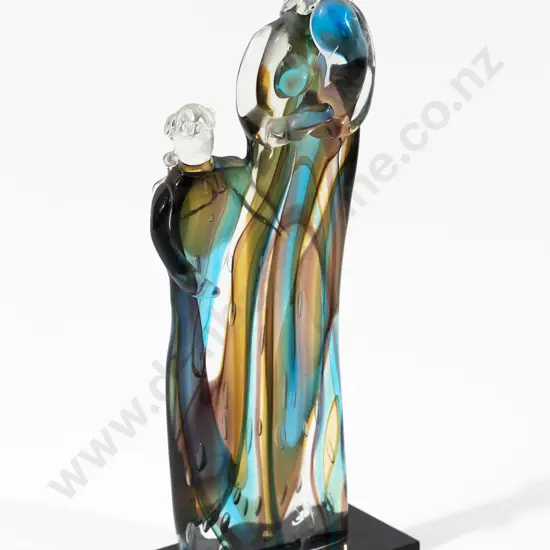 L Nellazo Murano Glass Mother and Child