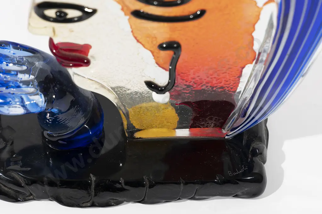 Murano Glass Picasso Bust Image 1++