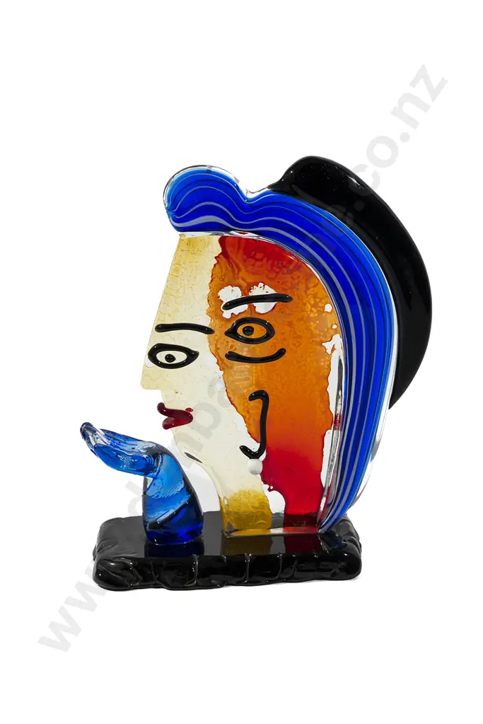 Murano Glass Picasso Bust Image 1++