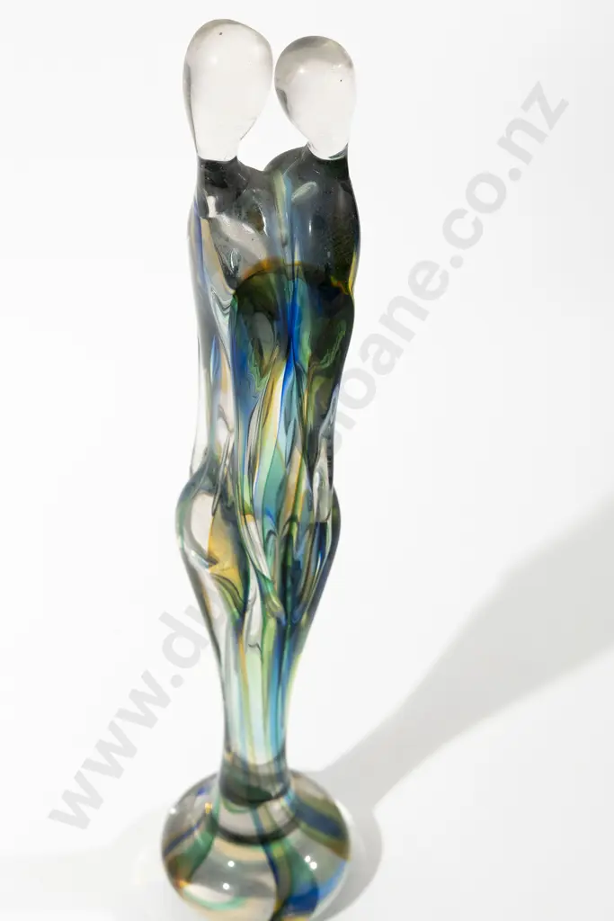 L Nellazo Murano Glass Embracing Figures Image 1++