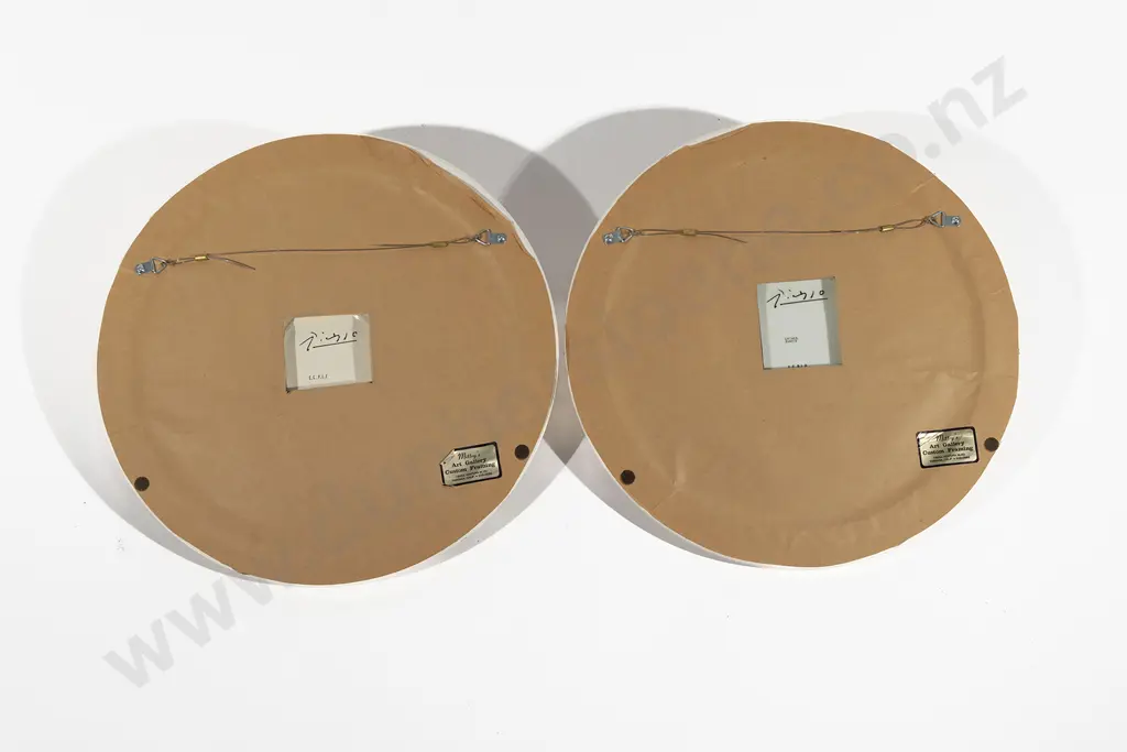 Pair of French 1970s Picasso Plates Image 1++