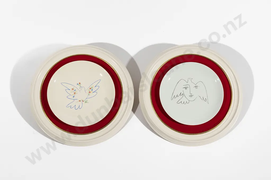 Pair of French 1970s Picasso Plates Image 1++