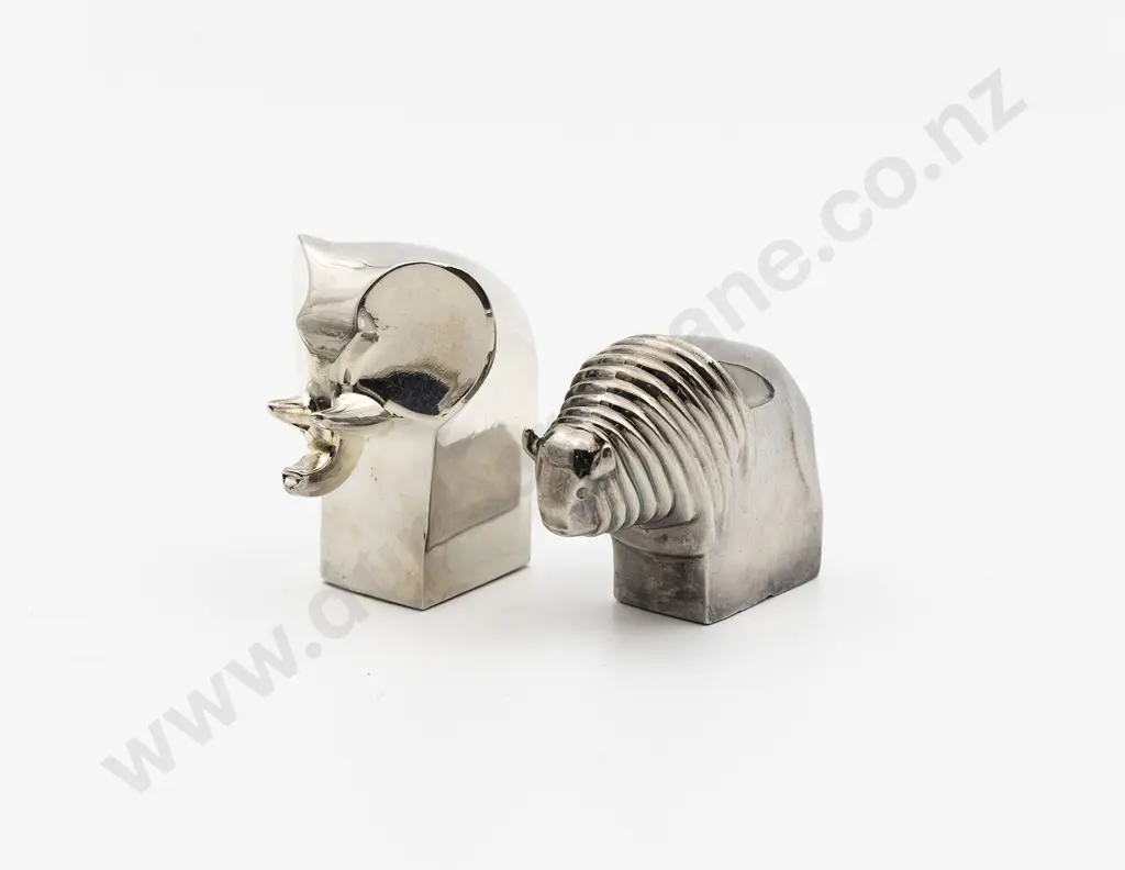 Two Dansk Japan Company Design Heavy Plated Paperweights Image 1++