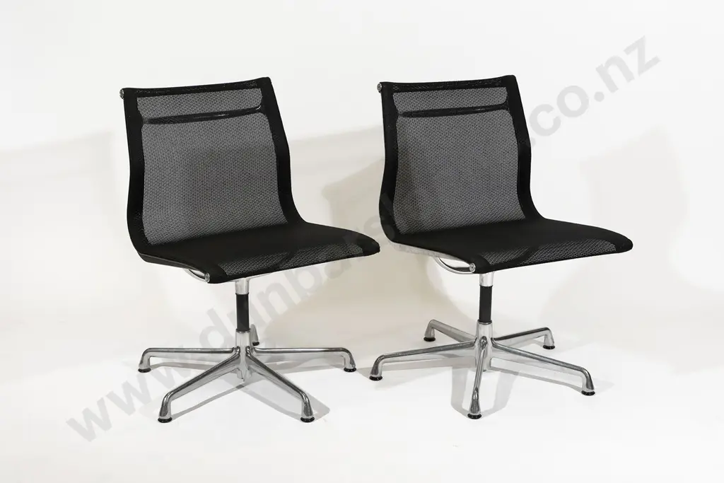 A Pair of  Eames Style Office Chairs Image 1++