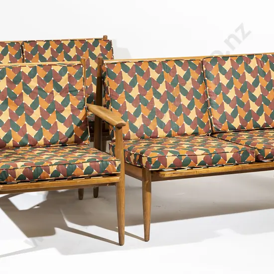 A Three Piece Lounge Suite Attributed to Grete Jalk