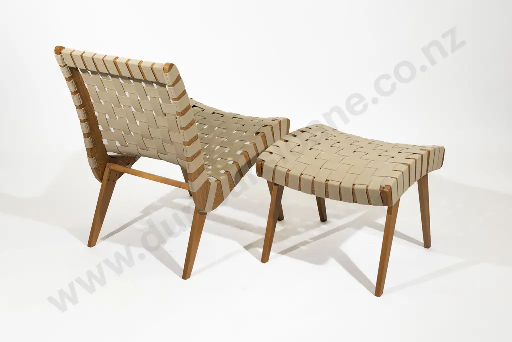 A  Douglas Snelling Style Chair and footstool Image 1++