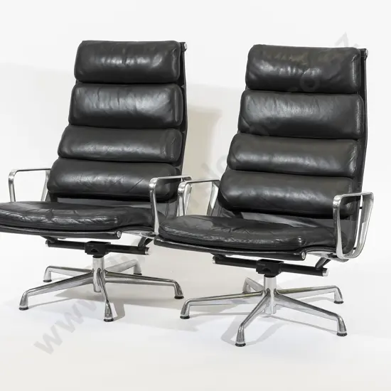 Charles and Rae Eames for Herman Miller Pair of Group Management Chairs