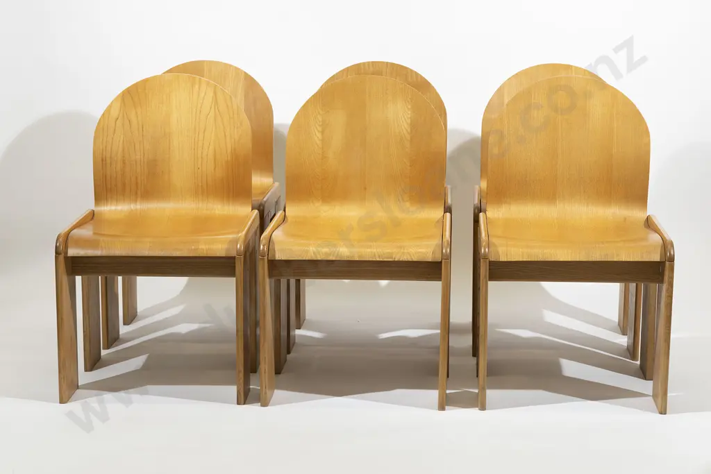 Afra and Tobia Scarpa for Cassina. A  Good Set of Six Dining Chairs Image 1++
