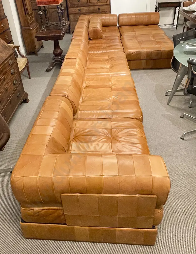 A Good De Sede DS 88 Seven Piece Modular Sofa Image 1++