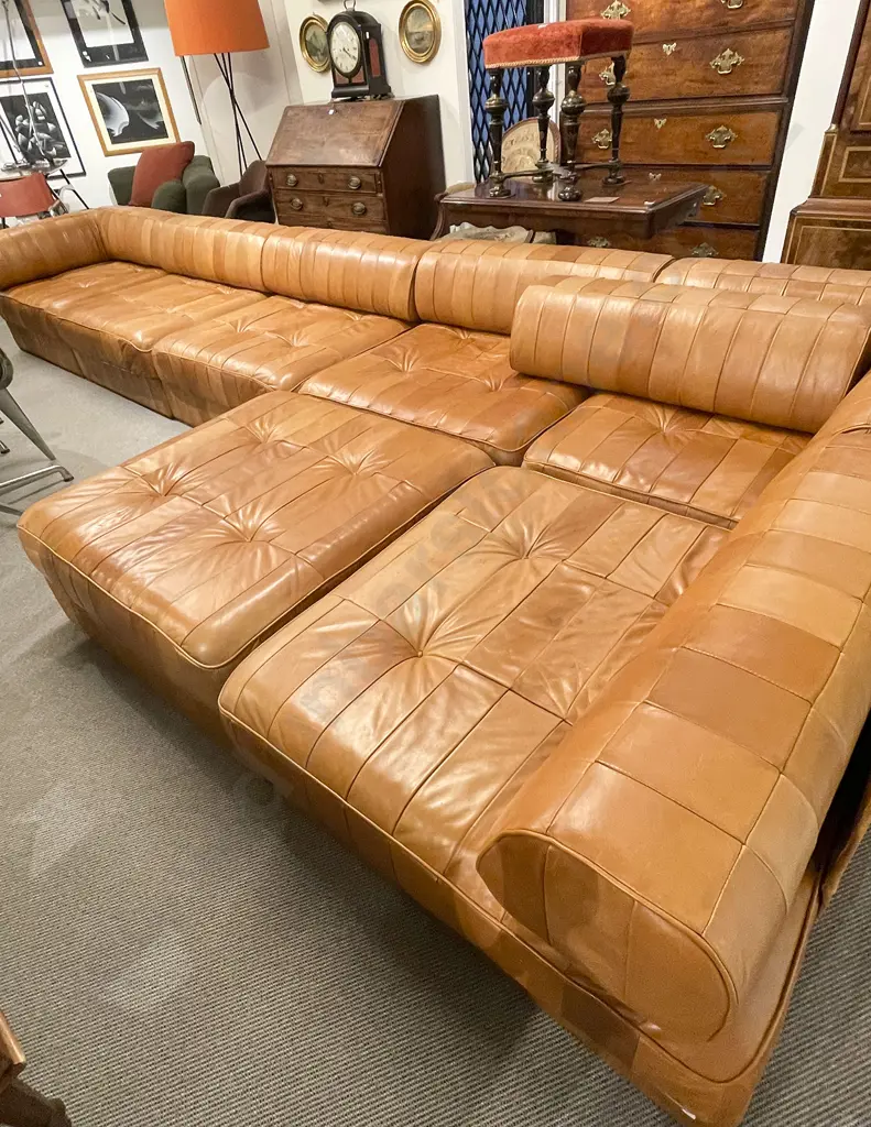 A Good De Sede DS 88 Seven Piece Modular Sofa Image 1++