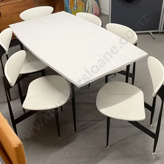 Grant Featherston for Aristoc 'Scape' Dining Table and Six Chairs