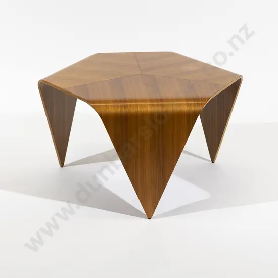 An Artek Trienna Walnut Coffee Table