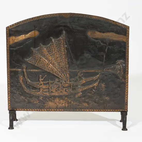 Copper Discovery of New Zealand  Fire Screen
