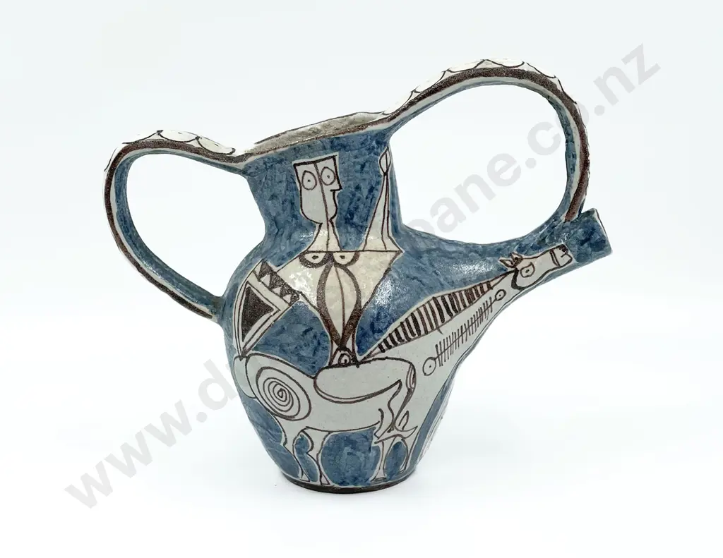 Giovanni DeSimone Palermo Ceramic Cubist Design Water Jug Image 1++