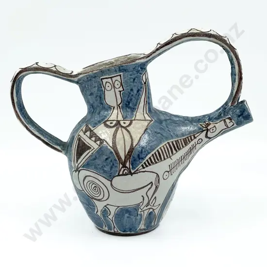 Giovanni DeSimone Palermo Ceramic Cubist Design Water Jug