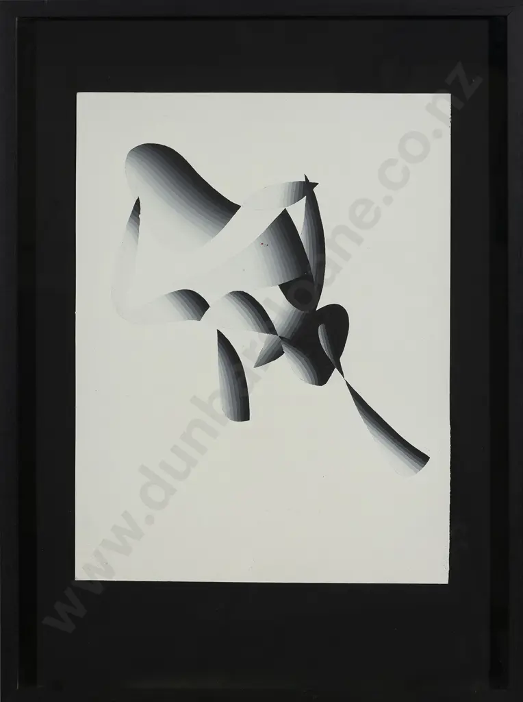 Lloyd Hillyer Untitled abstract design in black and white Image 1++