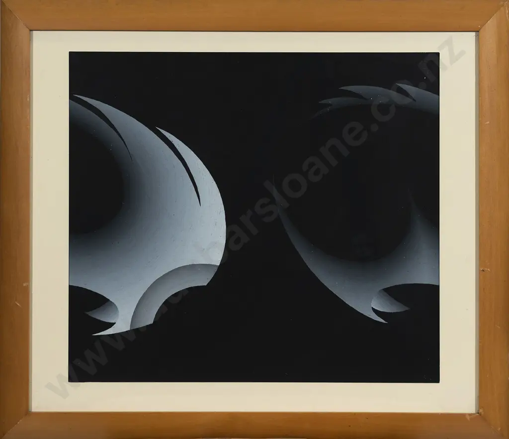 Lloyd Hillyer Untitled abstract design in black and white Image 1++