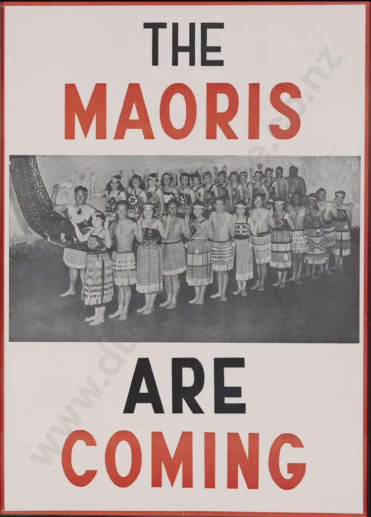 The Maoris Are Coming Vintage Poster Image 1++