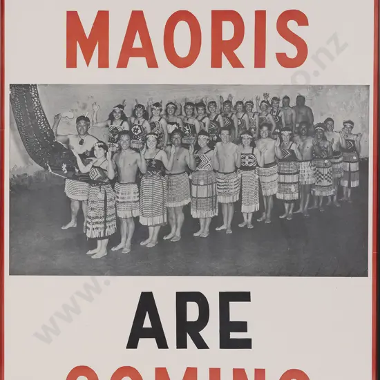 The Maoris Are Coming Vintage Poster