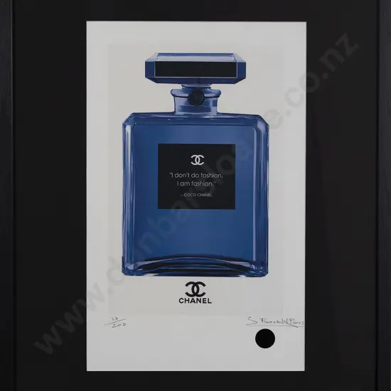 John Fairchild Lithographic Print - Chanel Parfum Bottle