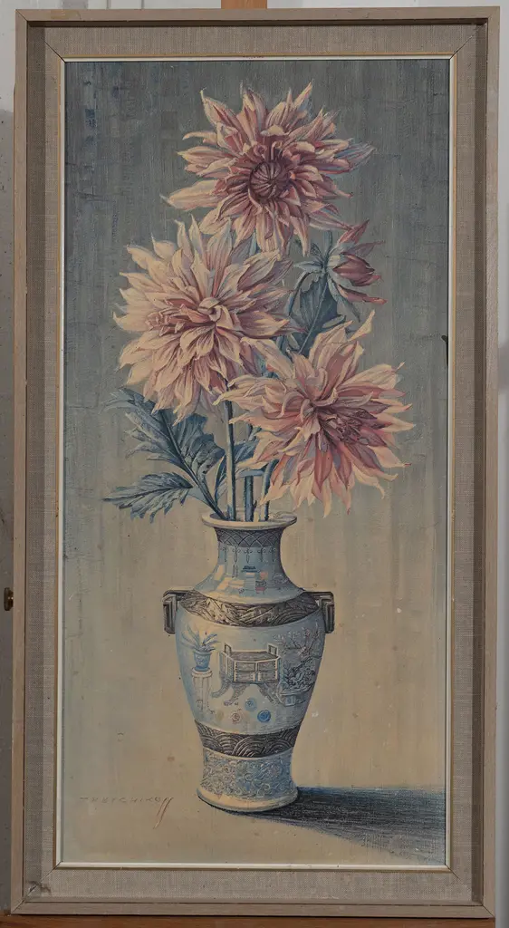 Tretchikoff Framed Print 'Dahlias' Image 1++
