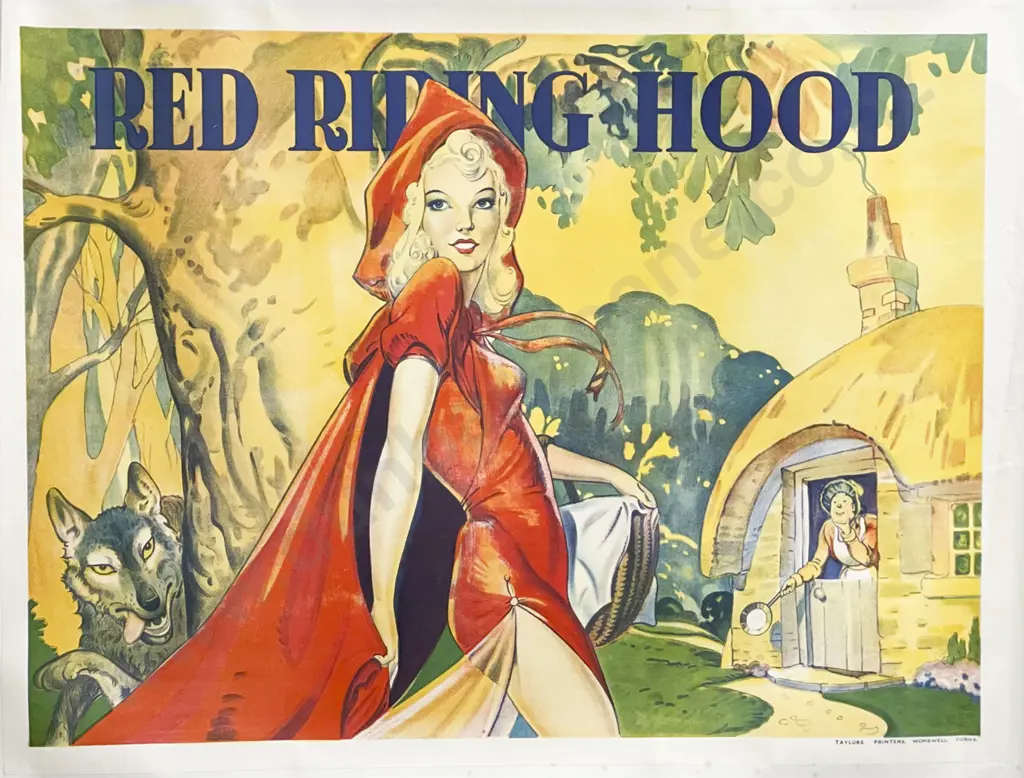 Vintage Poster 'Red Riding Hood' c.1930 Image 1++