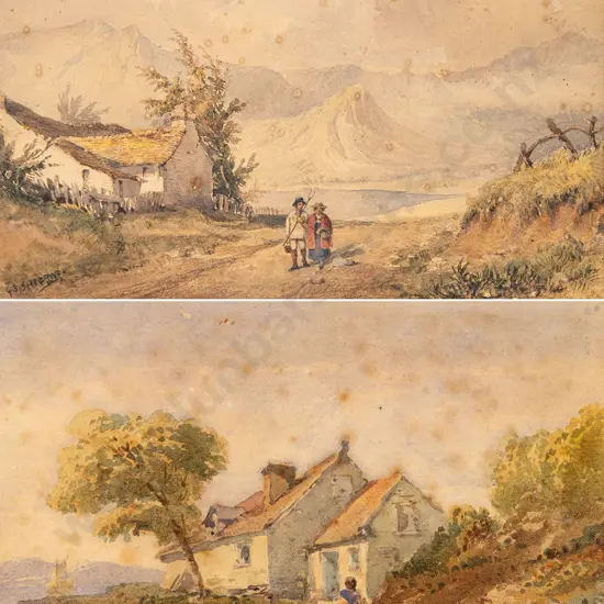 William Leitch and G.S Shepard -Cottage and Peasant Scenes