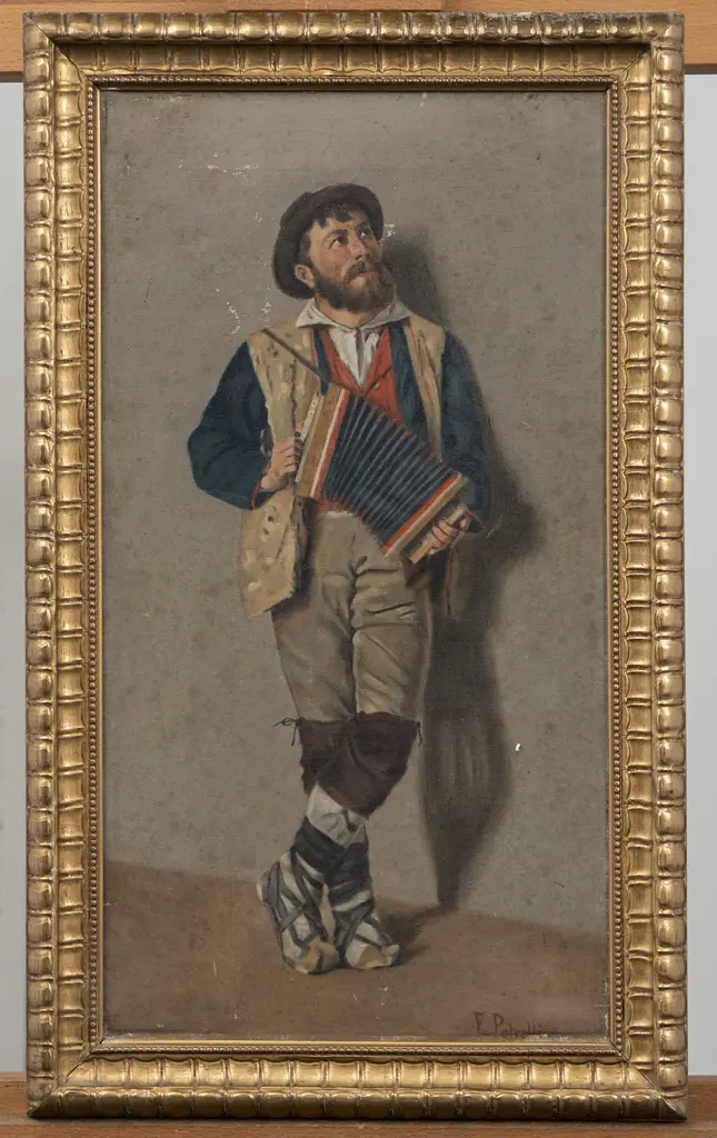 F. Petralli - Musician with Accordion Image 1++