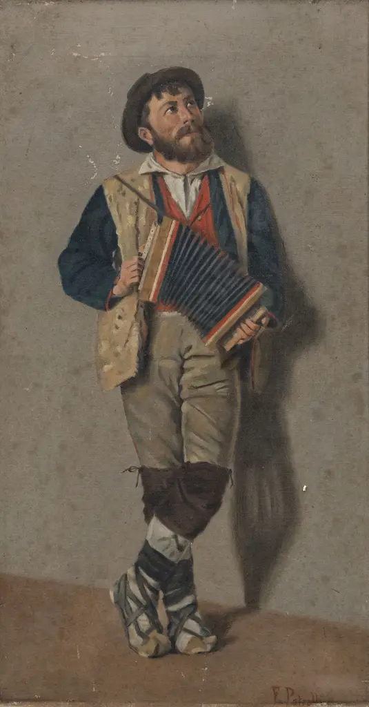 F. Petralli - Musician with Accordion Image 1++