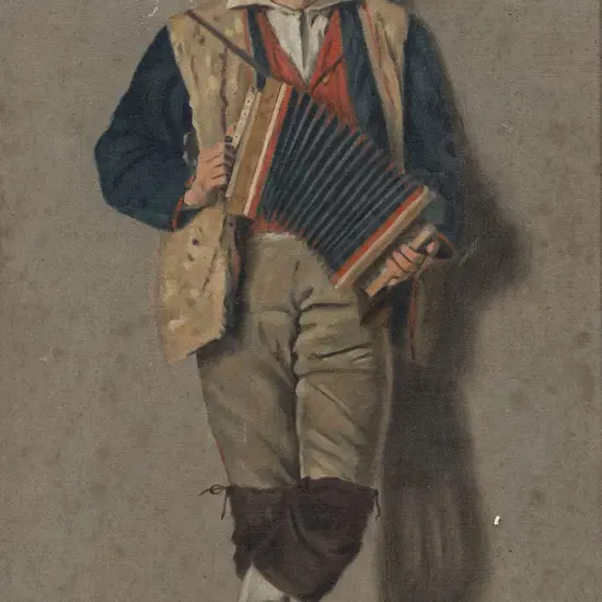 F. Petralli - Musician with Accordion