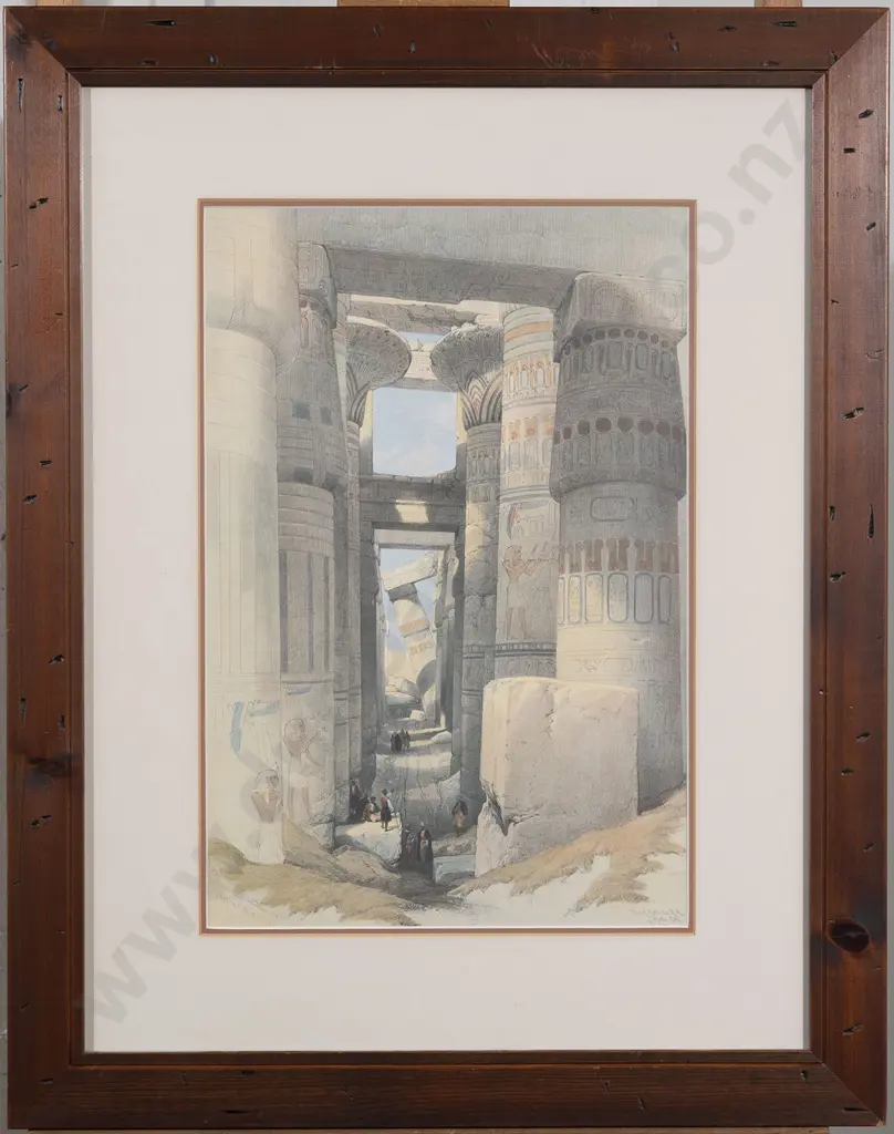 Two David Roberts Prints - Grand Portico of the Temple of Philae Image 1++