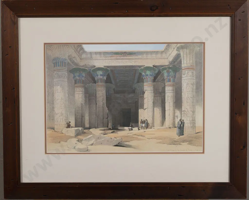 Two David Roberts Prints - Grand Portico of the Temple of Philae Image 1++