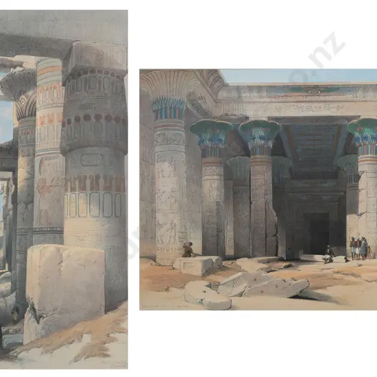 Two David Roberts Prints - Grand Portico of the Temple of Philae