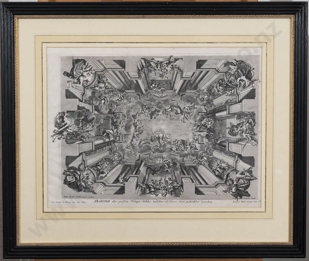 Georg Conrad Bodenehr (1663-1710) after Paulus Decker - Pair of Etchings Image 1++