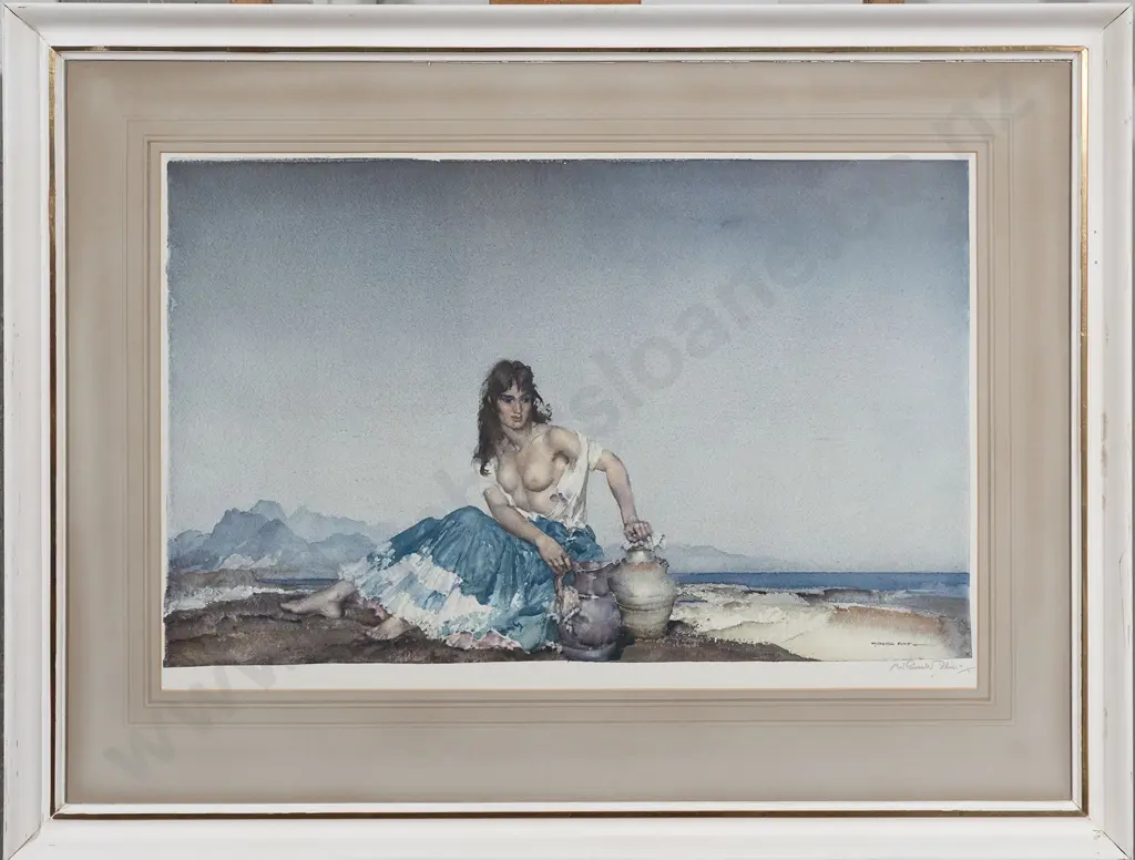 Sir William Russel Flint Signed Colour Reproduction Print - Sara Image 1++