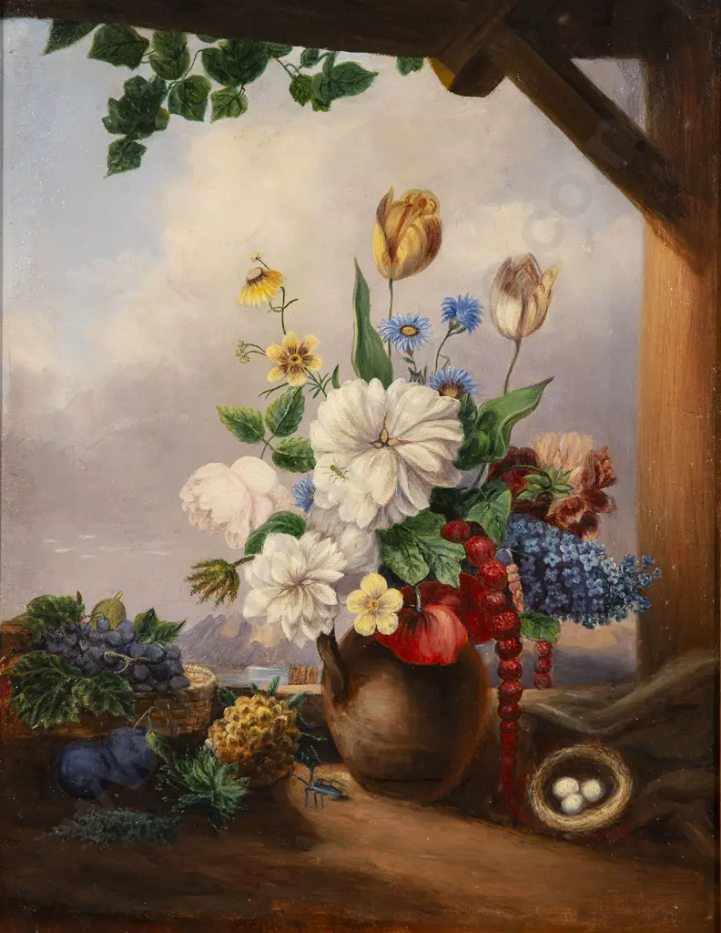 Floral Still Life - English C1855 Image 1++