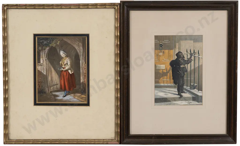 Two George Baxter prints and two engravings after William Hogarth Image 1++